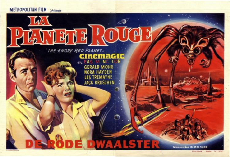 exposition planète Mars martiens Affiche